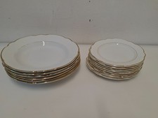 Servizio piatti Richard Ginori vintage con bordo oro – 14 pezzi