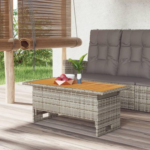Grey solid wood acacia poly - grey,