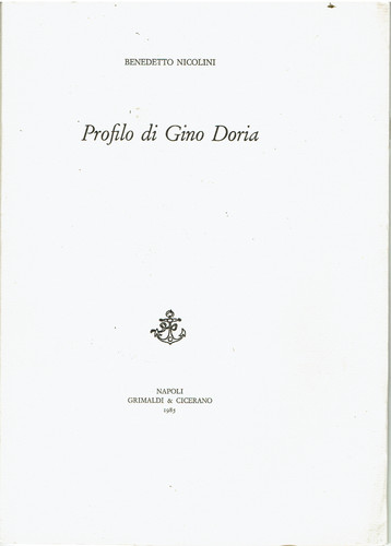 Profilo gino - (bibliofilia),
