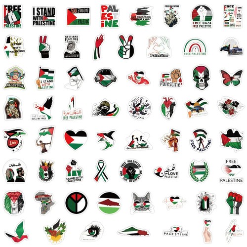 60pz adesivo palestina - adesivo,