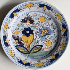 Piatto delft decoro floreale - piatto,