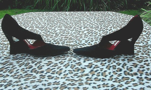 Scarpe vintage vicini nere - scarpe,