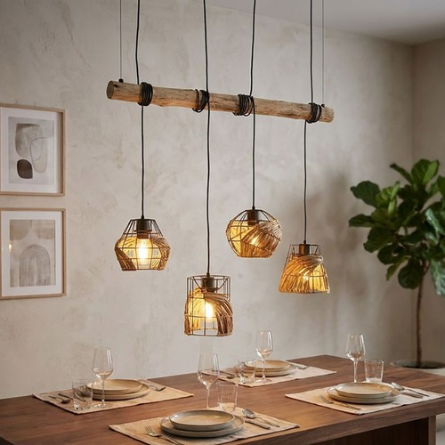 Globo lampadario legno - globo,