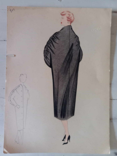 Figurino moda anni 60 - figurino,