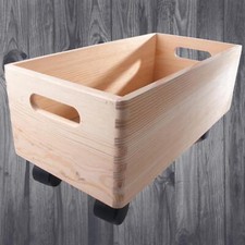 Cassetta in legno oblunga con