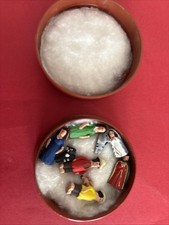 Presepe Piccolissimo In Terracotta Dipinta Dal Salvador