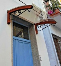 pensilina tettoia legno lamellare pensiline policarbonato LOW-COST LEGNO RICCIO