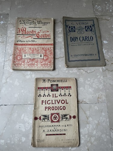 Antichi libretti opere - libretti,