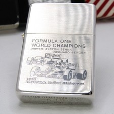 Honda Marlboro Mclaren Formura One F1 Senna Zippo 1937 Replica 1991 Nuovo con scatola Raro