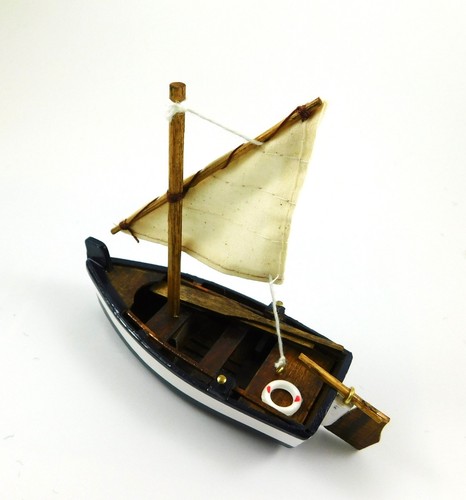Miniature skiff model sailing - miniature,
