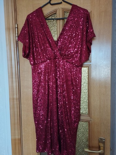 Abito paillettes rosso - abito, in