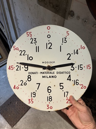 Orologio didattico vintage - orologio,