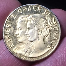 MEDAGLIA RANIERI E GRACE DI MONACO
