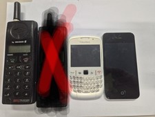 LOTTO 7 Vecchi Cellulari Telefonini VINTAGE iPhone Samsung Ericsson Blackberry 