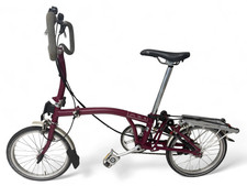 Bicicletta pieghevole Brompton C Line P6R (6 velocità) - Claret