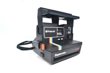 Polaroid Spirit 600 fotocamera terrestre pellicola nera istantanea striscia arcobaleno testata