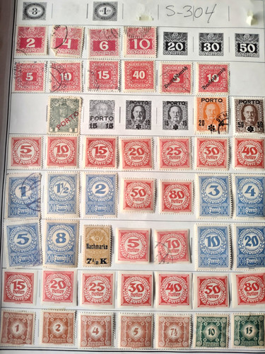 Francobolli austria esteri pre - francobolli,