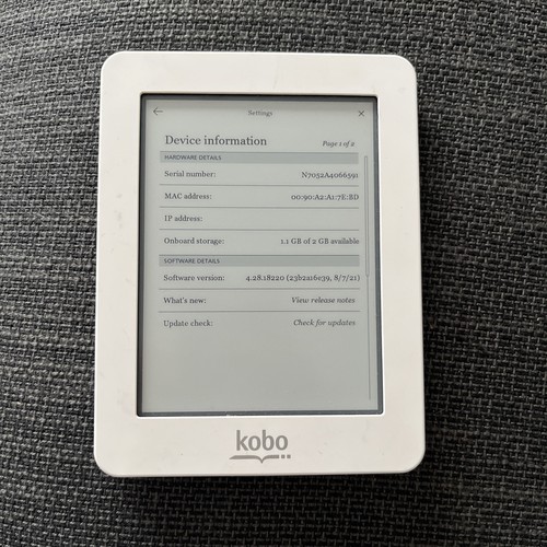 Kobo mini ereader - ereader, e