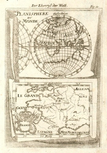 Cartina del mondo francia - del,