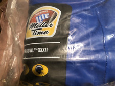 MILLER LITE GONFIABILE Super Bowl XXXII SEDIA CHEER 1997 🌟NUOVA SIGILLATA🌟