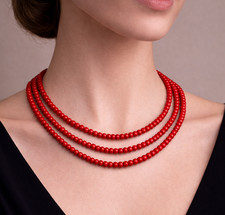 Collana a 3 fili con perline