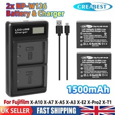 2x 1500mAh NP-W126 batteria e
