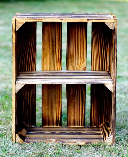 Cassetta legno con ripiano - legno,
