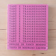 TABU' E TRASGRESSIONE - VASCO  BENDINI - MAURIZIO CALVESI - EDIZIONI ALFA 1968