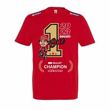 Tshirt PECCO BAGNAIA Campione del mondo DUCATI Logo REPLICA