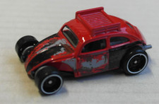 Hot Wheels VW Volkswagen Maggiolino Maggiolino Custom Rosso Auto Hot Rod Mattel HW Auto d'epoca