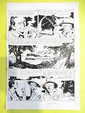 TEX # 299 PAG. 81 FUGA DA ANDERVILLE TAVOLA ORIGINALE TICCI ORIGINAL ART FIRMATA