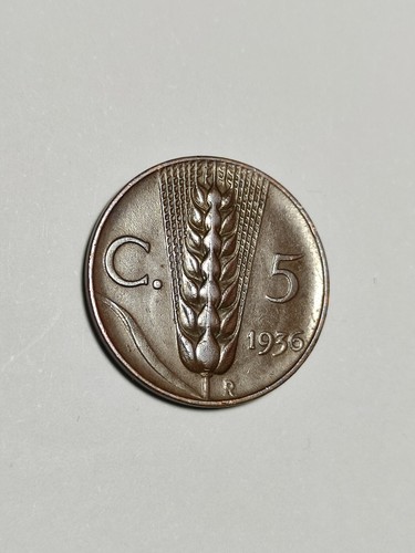 Centesimi 1936 spiga regno - -,