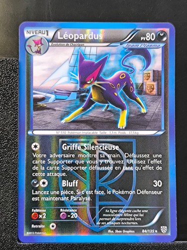 Scheda pokémon leopardo - scheda,