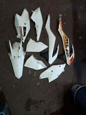 KIT PLASTICHE CARENE KTM EXC EXC-F 125 250 300 350 450 500 2017-2020 Usato Bianc