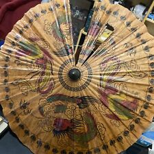 Ombrello cinese antico in carta di riso/ Rotto Per Riparazioni O Giocare!