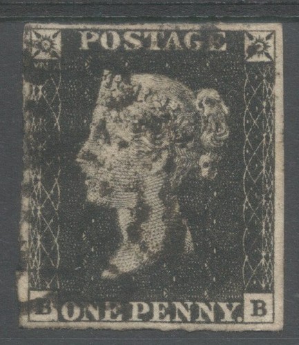 1840 penny black - 1840, black,