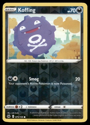Koffing 075 159 crown - koffing, zenith