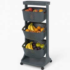 Carrello da Cucina Nero