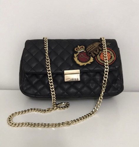 Borsa zara nera ecopelle - zara,