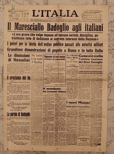 Mussolini dimissioni - ,