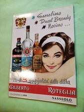 Insegna Tabella Vintage Epoca collezione pubblicita Brandy Nocino Cartonato Otti