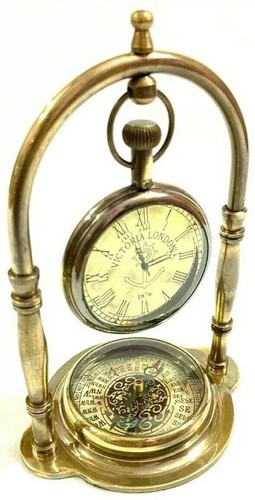 Antique nautico orologio con - antique,