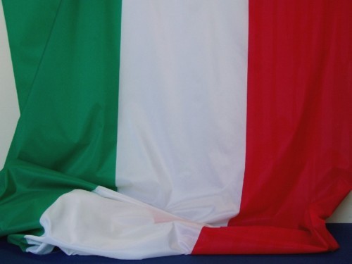 Bandiera italiana tricolore - bandiera, in