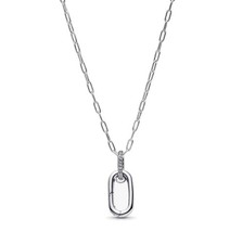 Collana con ciondolo a maglie apribili, argento sterling 925, regalo per lei, regalo compleanno
