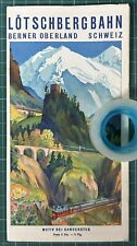 Rarissima brochure Ferrovia del LOTSCHBERG-Oberland Bernese degli anni’ 30
