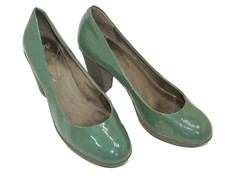 CAMPER scarpe donna tacco tg 10 Europa 41 verde pelle lucida S9248