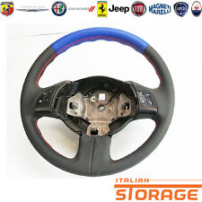 FIAT 500 VOLANTE CON COMANDI AL VOLANTE PELLE NERA BLU CUCITURE ROSSE SPORT VOL2