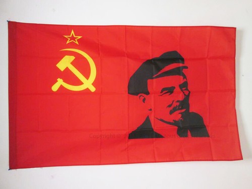 Bandiera urss con lenin - bandiera,
