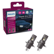 PHILIPS Lampadine Auto LED H4 Philips Ultinon Access 6000K 12V P43t