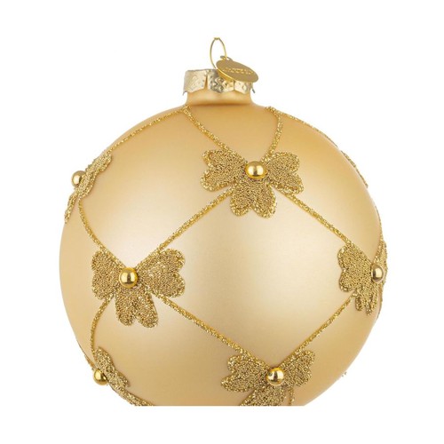 Pallina champagne con - pallina, fiocchi